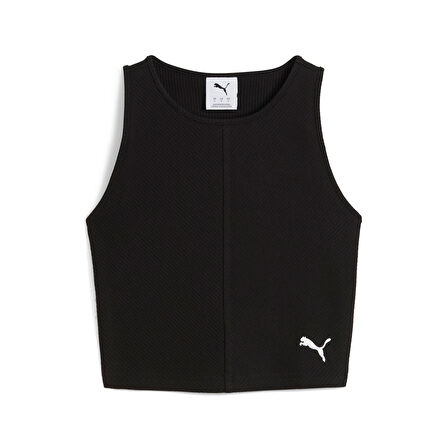 Puma WARDROBE ESS Ribbed Crop Top Kadın T-shirt