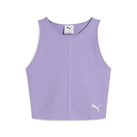 Puma Wardrobe Ess Ribbed Crop Top Kadın Tişört
