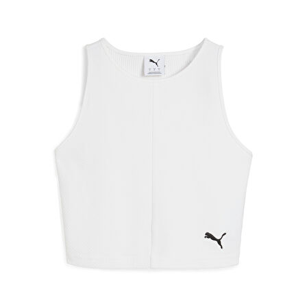 Puma WARDROBE ESS Ribbed Crop Top Kadın T-shirt