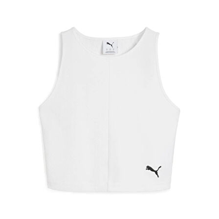 Puma WARDROBE ESS Ribbed Crop Top Kadın T-shirt
