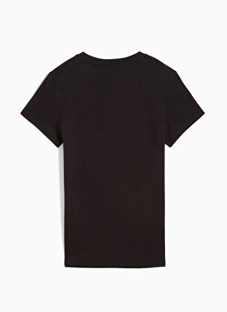68237001 ESS No. 1 Logo Tee PUMA Bl Siyah Yuvarlak Yaka Regular Fit Baskılı Kadın T-Shirt