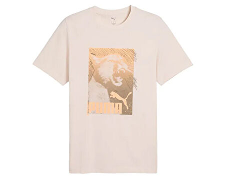 Puma Graphics Photoprint Tee Erkek Günlük Tişört 68483687 Renkli