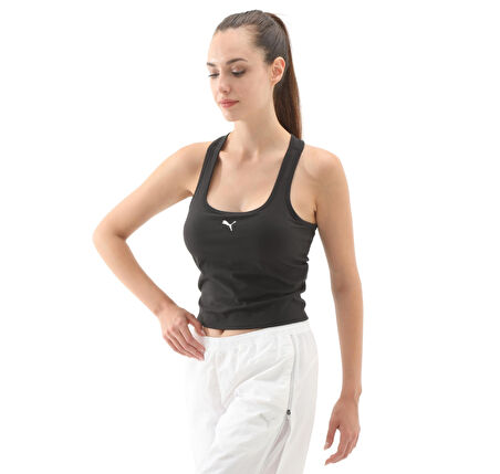 526645-01 Puma W Cloudspun Mesh 2:1 Tank Kadın T-Shirt Siyah