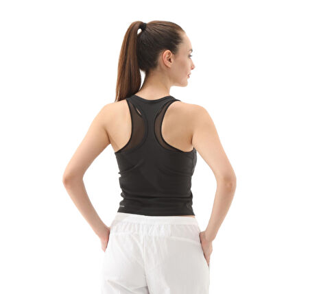 526645-01 Puma W Cloudspun Mesh 2:1 Tank Kadın T-Shirt Siyah
