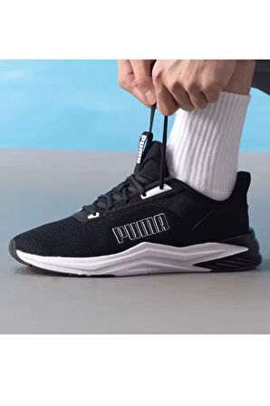 Puma FTR Wave 311095 01 Erkek Yürüyüş ve Koşu Ayakkabısı Siyah Beyaz 40-45 