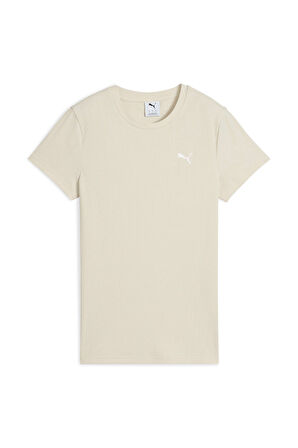 Kadın Ess Elevated T-Shirt - Bej | S