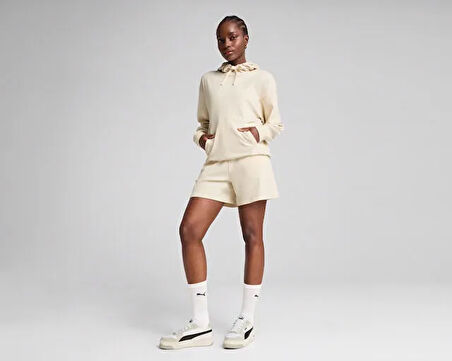 Puma Ess Elevated Comfort Hoodie Kadın Günlük Sweatshirts 68502387 Renkli