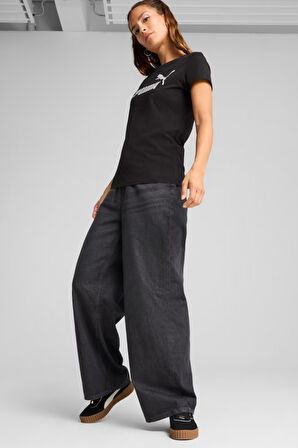 Puma Metallic No. 1 Logo Kadın Tişört 63153601