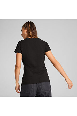Puma Kadın Essentials Siyah T-Shirt - 63153601