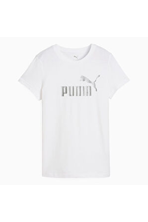 Puma Kadın Essentials Beyaz T-Shirt - 63153602