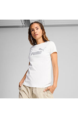 Puma Kadın Essentials Beyaz T-Shirt - 63153602