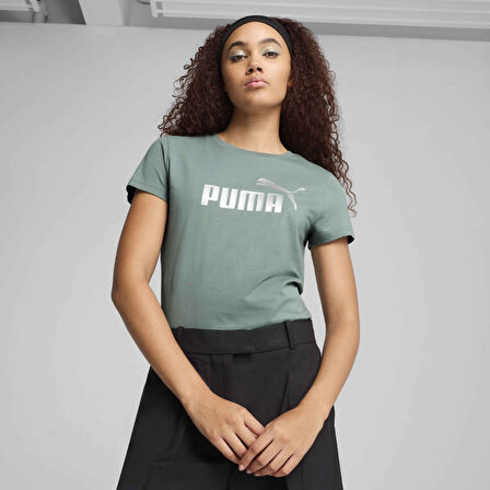 Puma Kadın Tişört Metallic No 1 Logo