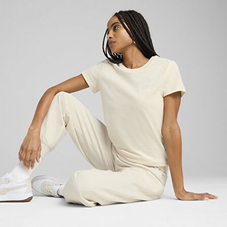Puma 68498287 Script Tee Kadın Spor Tişört