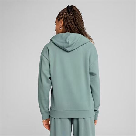 Puma SCRIPT Comfort Hoodie Kadın Yeşil Spor Sweatshirt - 684983 30