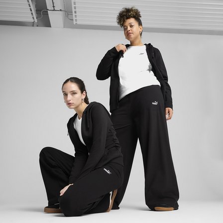 Ess Logo High-Waist Kadın Siyah Günlük Stil Tayt 68242801