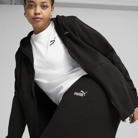 Ess Logo High-Waist Kadın Siyah Günlük Stil Tayt 68242801