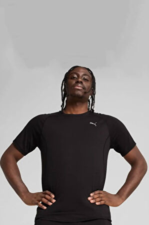 Erkek Run Velocity T-Shirt - Siyah | 2XL