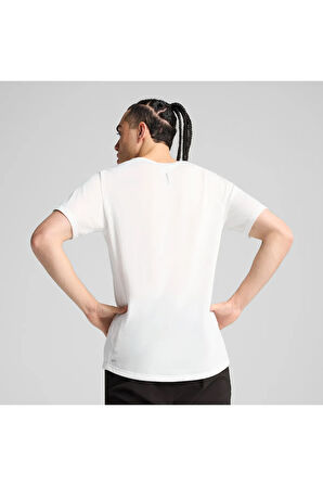 Run Velocity Tri-blend Erkek Beyaz T-shirt