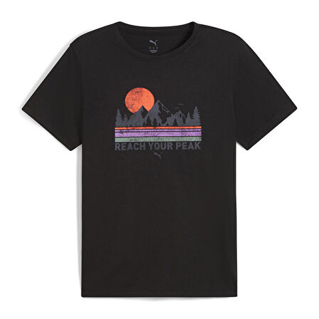 Graphics Erkek Siyah Koşu T-Shirt 52659801