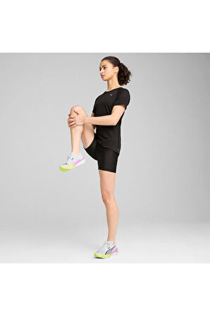 Run Velocity Tri-Blend Kadın Siyah Koşu T-Shirt