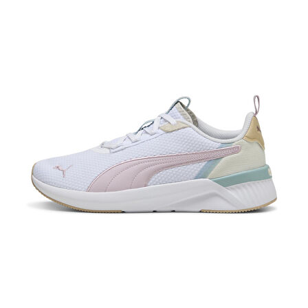PUMA SOFTRİDE HARLİ WNS PUMA WHİTE-ALPİNE SNOW-ROSE MAUVE KADIN PERFORMANS AYAKKABI
