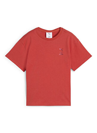Puma Kırmızı Erkek Çocuk T-Shirt 63006215-PUMA X HELLO KITTY & FRIEN