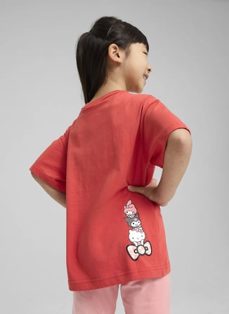 Puma Kırmızı Erkek Çocuk T-Shirt 63006215-PUMA X HELLO KITTY & FRIEN