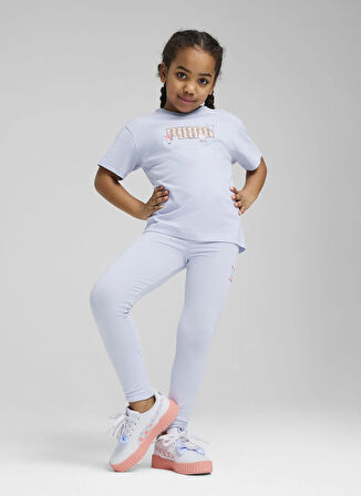 Puma Lila Kız Çocuk T-Shirt 63006247-PUMA X HELLO KITTY & FRIEN