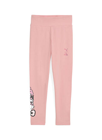 Puma Pembe Kız Çocuk Tayt 63006418-PUMA X HELLO KITTY & FRIEN