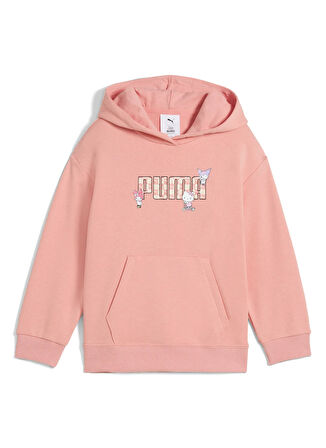 Puma Kız Çocuk Pembe Sweatshırt 63006318-PUMA X HELLO KITTY & FRIEN