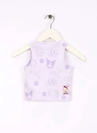 Puma Desenli Lila Kız Çocuk Atlet 63006675-PUMA X HELLO KITTY & FRIEN