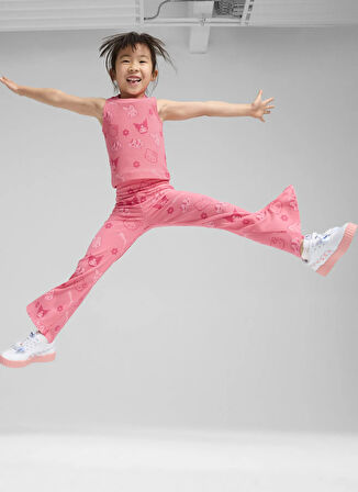 Puma Normal Paça Pembe Kız Çocuk Eşofman Altı 63006822-PUMA X HELLO KITTY & FRIEN