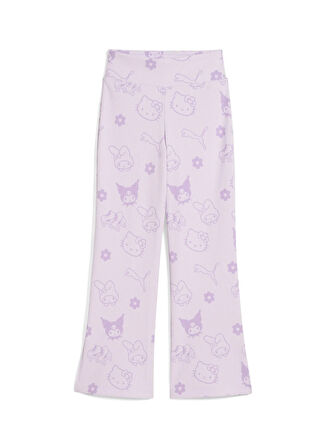 Puma Normal Paça Lila Kız Çocuk Eşofman Altı 63006875-PUMA X HELLO KITTY & FRIEN