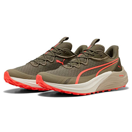 Puma 310791 Electrify Nitro 4 Trail Spor Ayakkabı Yeşil-Kırmızı