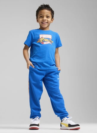 Puma Mavi Erkek Çocuk T-Shirt 63006958-PUMA X HOT WHEELS Graphic
