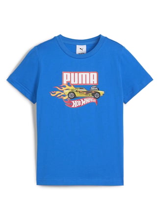 Puma Mavi Erkek Çocuk T-Shirt 63006958-PUMA X HOT WHEELS Graphic