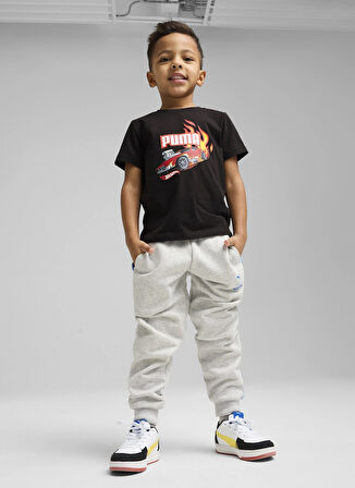 Puma Siyah Erkek Çocuk T-Shirt 63006901-PUMA X HOT WHEELS Graphic