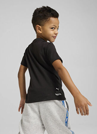 Puma Siyah Erkek Çocuk T-Shirt 63006901-PUMA X HOT WHEELS Graphic