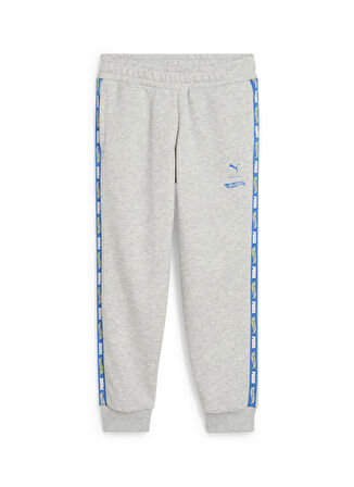 Puma Normal Paça Gri Erkek Çocuk Eşofman Altı 63007204-PUMA X HOT WHEELS Sweatpan