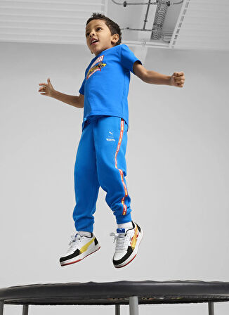 Puma Normal Paça Mavi Erkek Çocuk Eşofman Altı 63007258-PUMA X HOT WHEELS Sweatpan