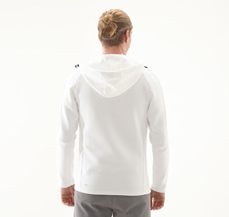 684613-02 Puma Evostrıpe Full-Zip Hoodie Erkek Ceket Beyaz