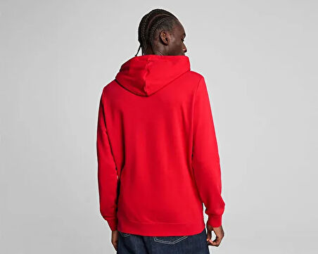 Puma Ess No. 1 Logo Hoodie Erkek Günlük Sweatshirts 68257211 Kırmızı