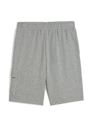 Puma 68266203 ESS No. 1 Logo Cargo Short Gri Lastikli Bel Regular Fit Düz Erkek Şort