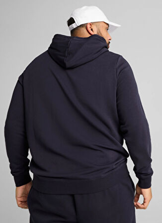 68257216 ESS No. 1 Logo Hoodie TR N Siyah Kapüşonlu Regular Fit Baskılı Erkek Sweatshirt