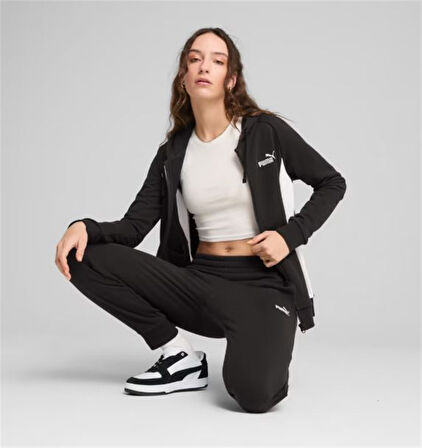 Puma Hooded Sweat Suit Siyah Kadın Eşofman Takımı - 685077 01