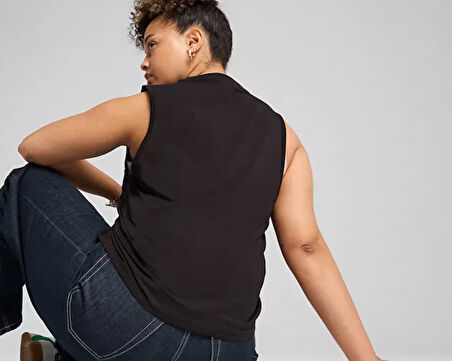 Puma Ess No. 1 Logo Slim Tank Kadın Günlük Atlet 68496801 Siyah