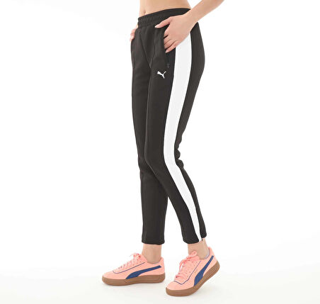 629798-01 Puma T7 Always On Slim Trackpants Kadın Eşofman Altı Siyah