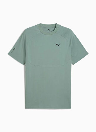 Puma 68459830 PUMATECH Tee Yeşil Yuvarlak Yaka Regular Fit Düz Erkek T-Shirt