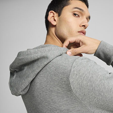 Ess Full-Zip Erkek Gri Günlük Stil Sweatshirt 68258803