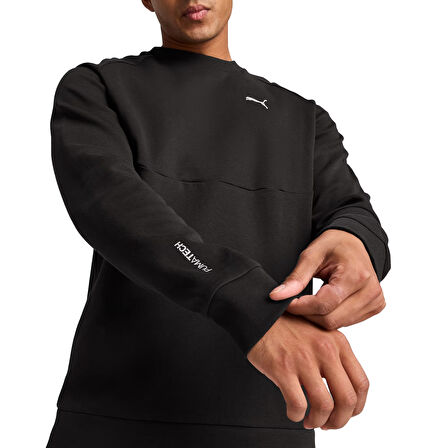 Pumatech Crew Erkek Siyah Antrenman T-Shirt 68459901